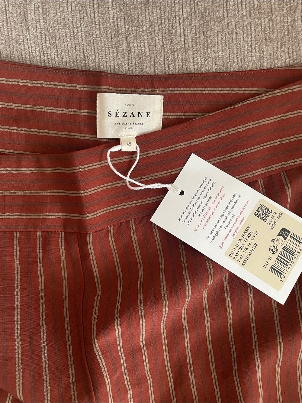 Sezane Jenson Trousers - Picture 5 of 5
